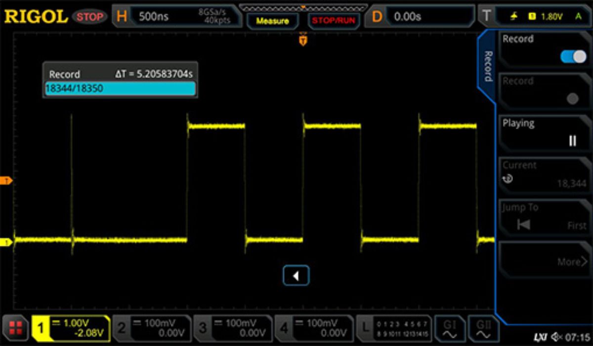 Support Up to 450000 Frames of Hardware Waveform Recording Analysis