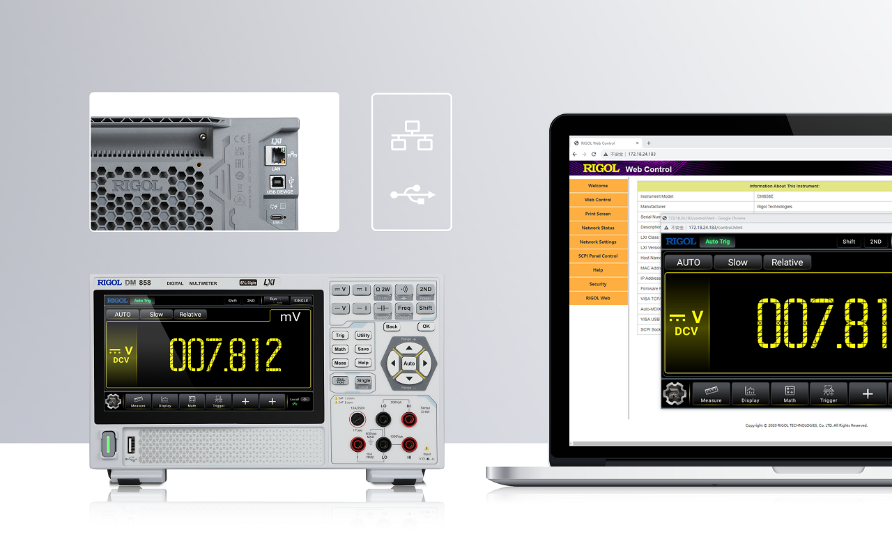 Flexible Connection with PC to Control Instruments