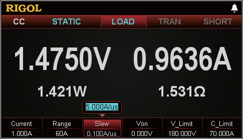 High resolution and accuracy on voltage and current load conditions