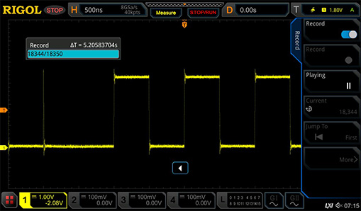 Support Up to 450000 Frames of Hardware Waveform Recording Analysis