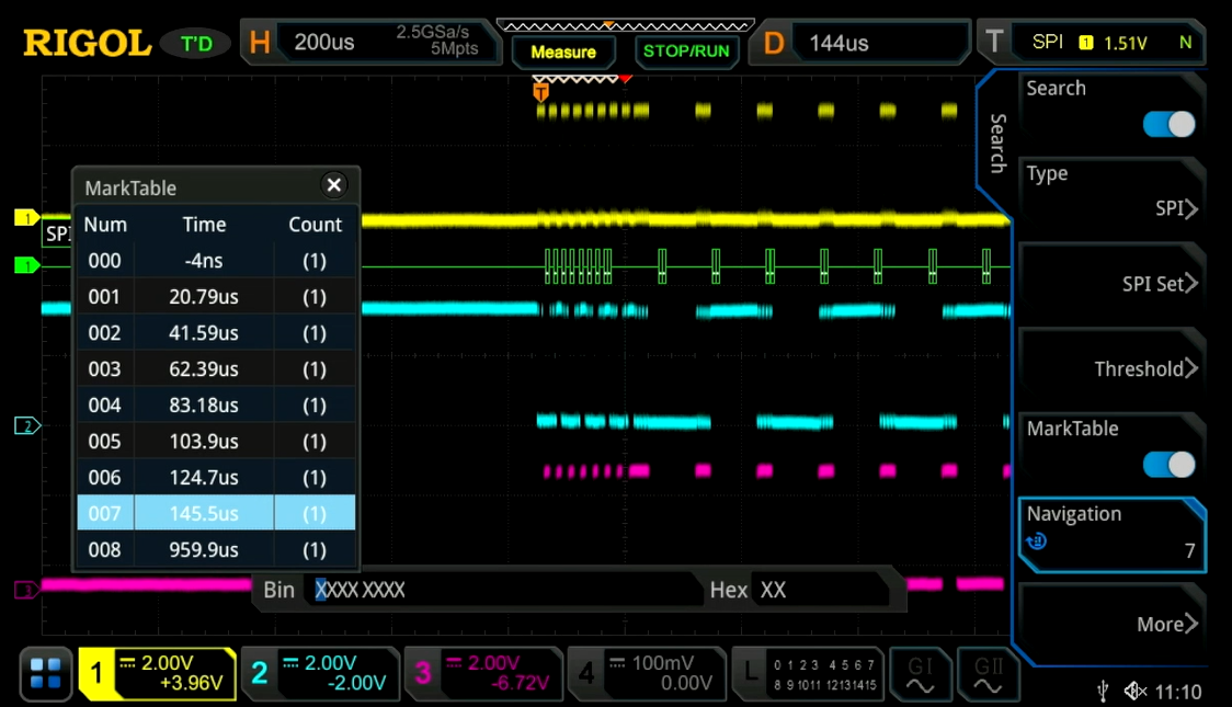 Trigger, decode, and visualize serial bus traffic to speed