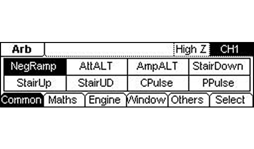 Built in 48 Arbitrary Waveforms